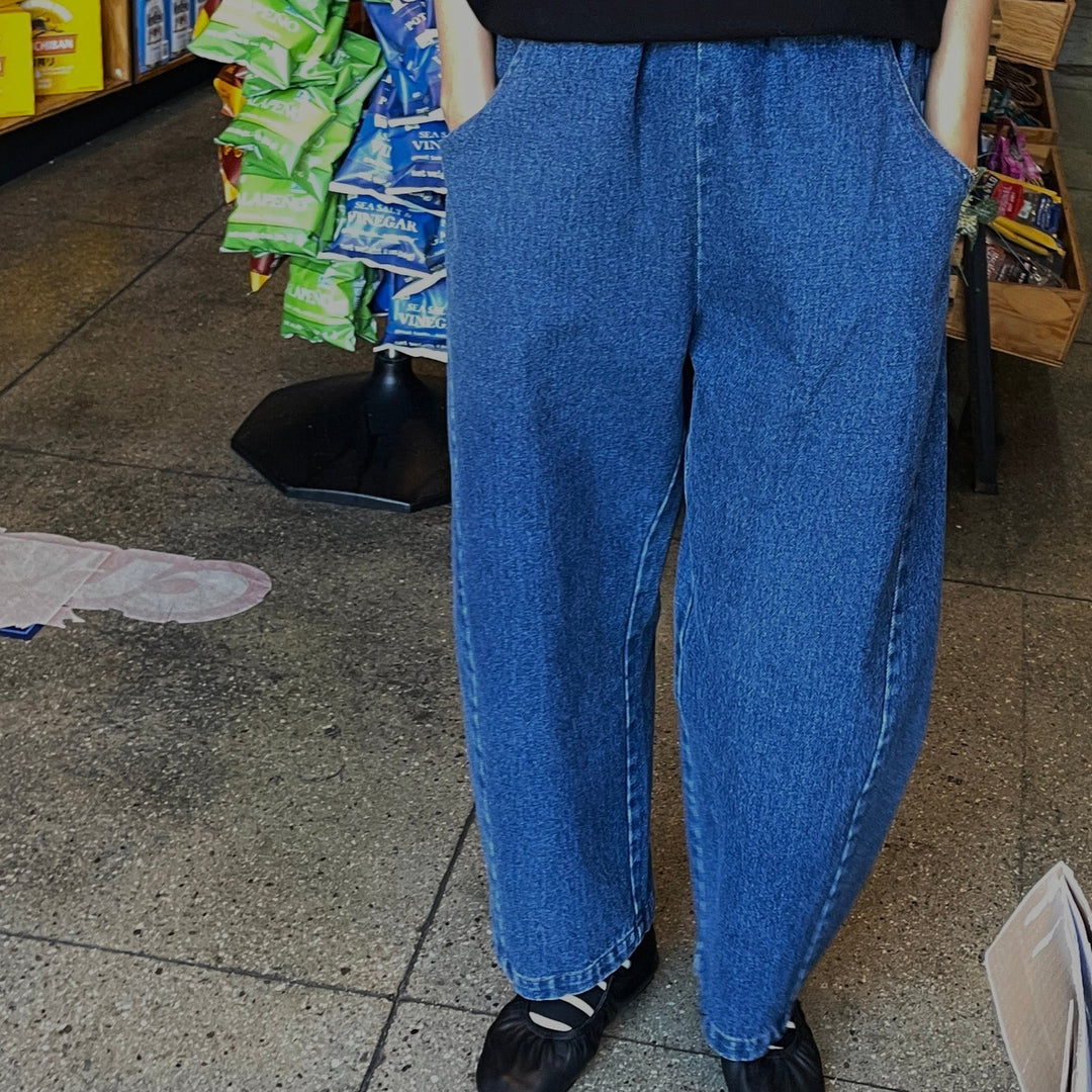 Le Bon Shoppe Arc Pants in Blue Denim
