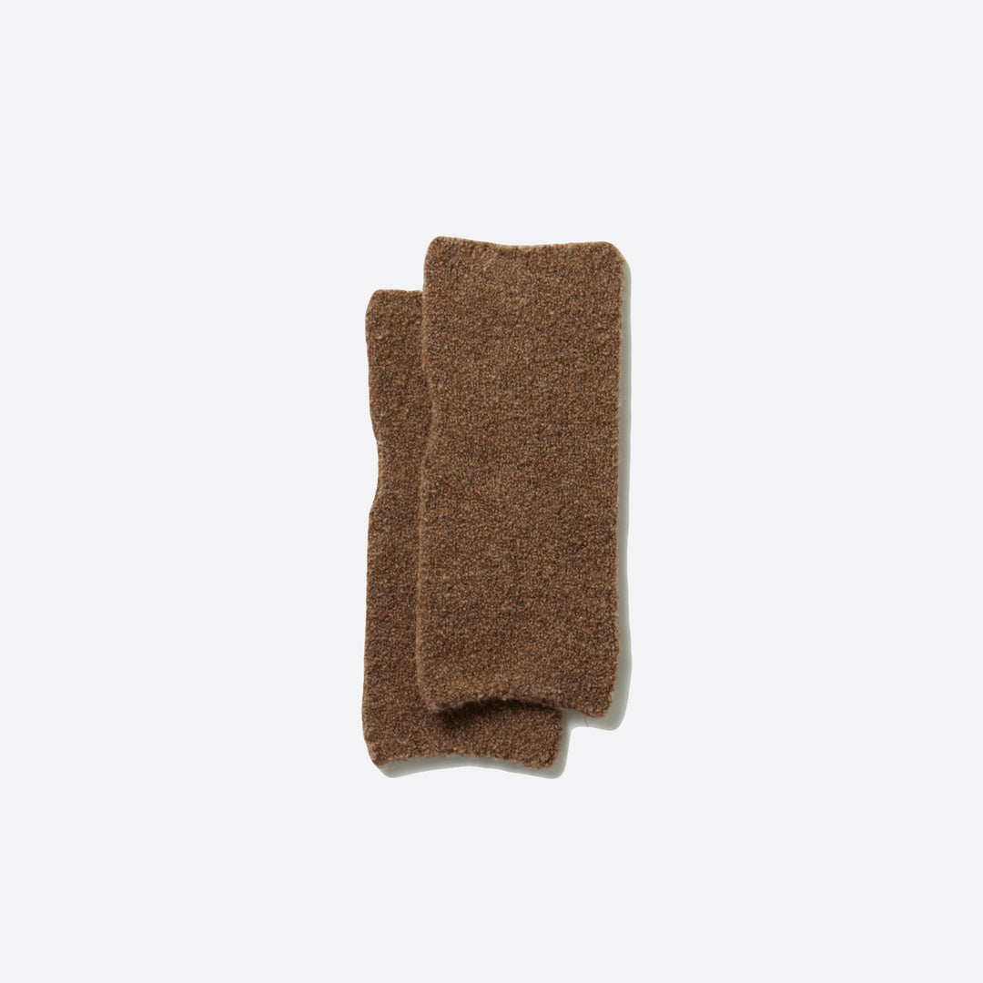 RoToTo Seamless Wool Fleece Hand Warmers in Brown