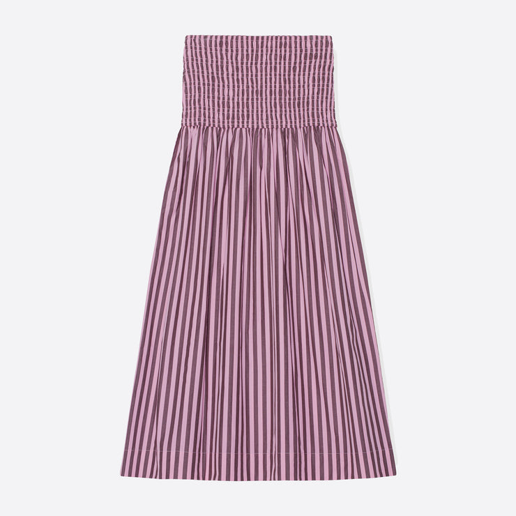 Ganni Striped Smock Skirt in Bonbon