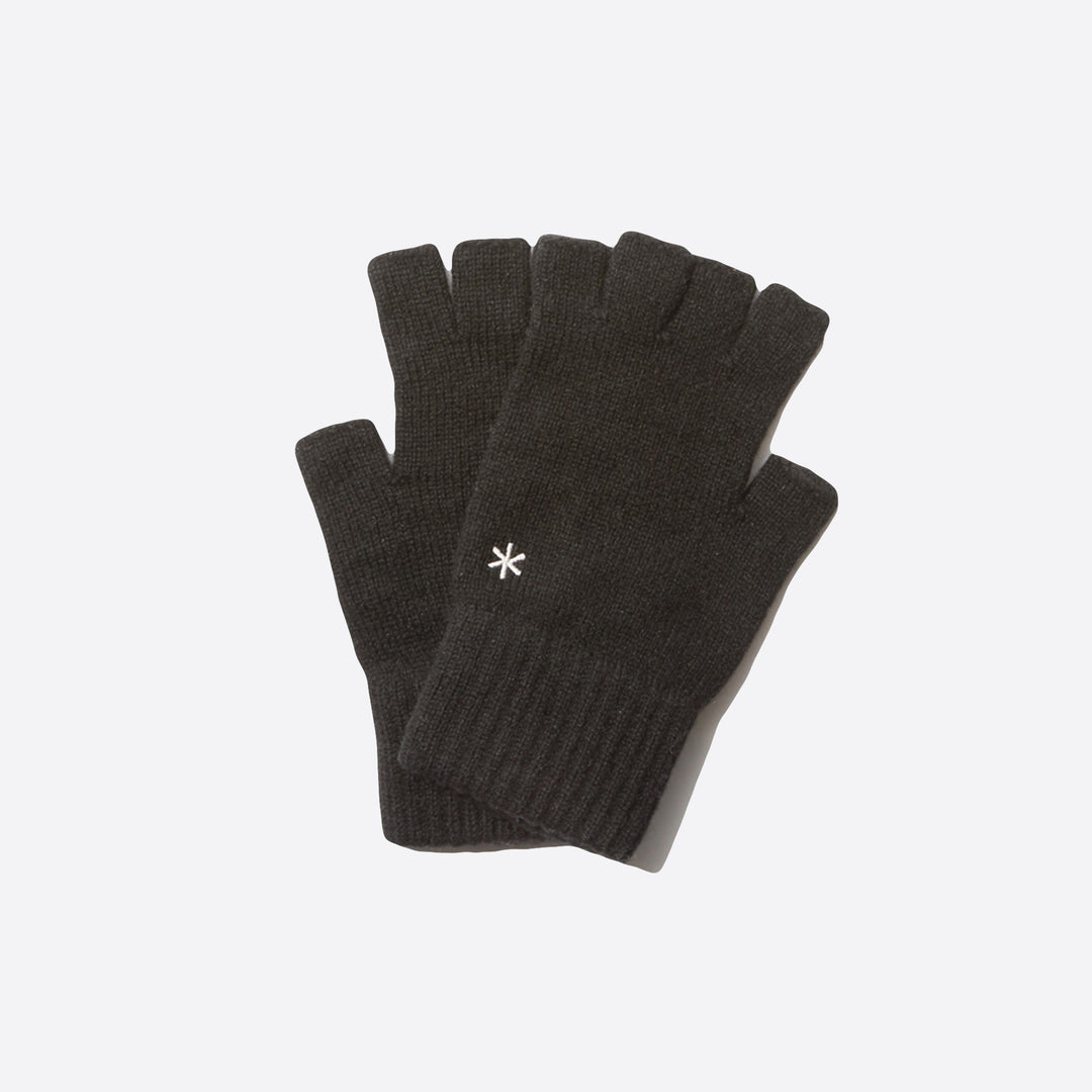 Snow Peak Wool Knit Gloves in Black