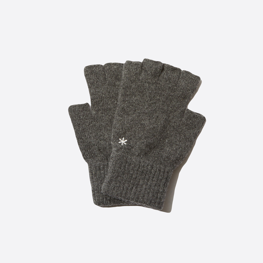 Snow Peak Wool Knit Gloves in Grey