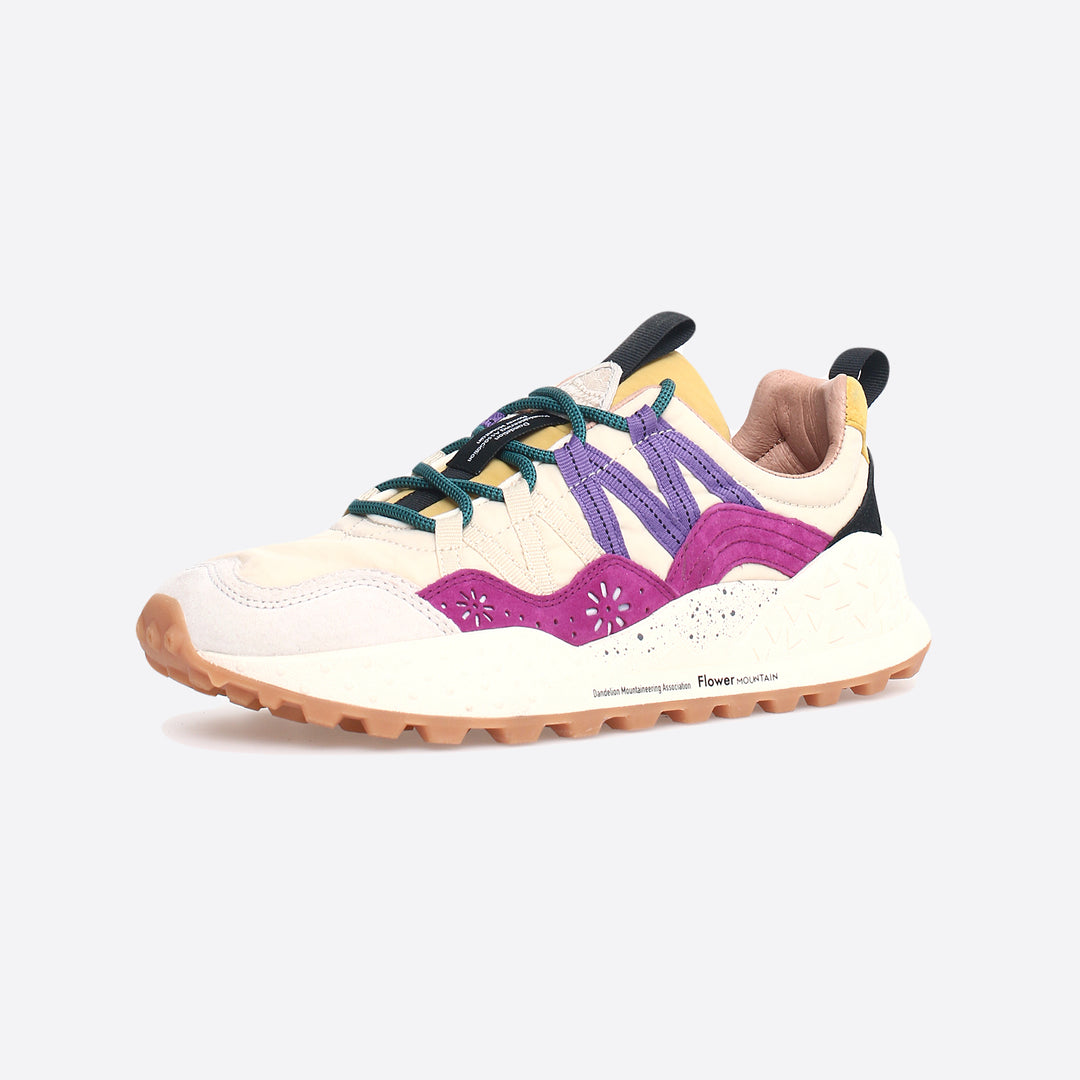 Flower Mountain Washi Trainers in Off White / Pink