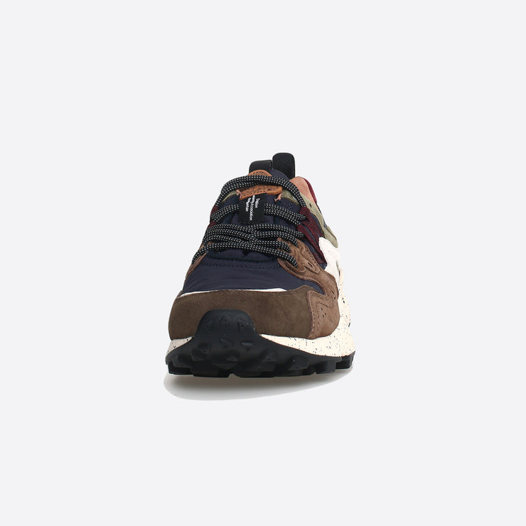 Flower Mountain Yamano 3 Trainers in Brown / Navy