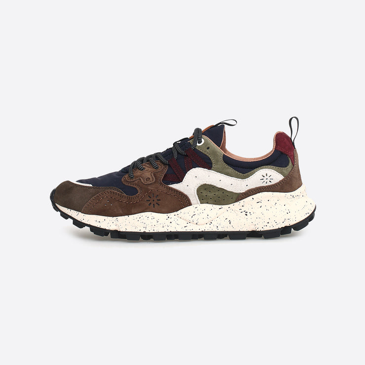 Flower Mountain Yamano 3 Trainers in Brown / Navy