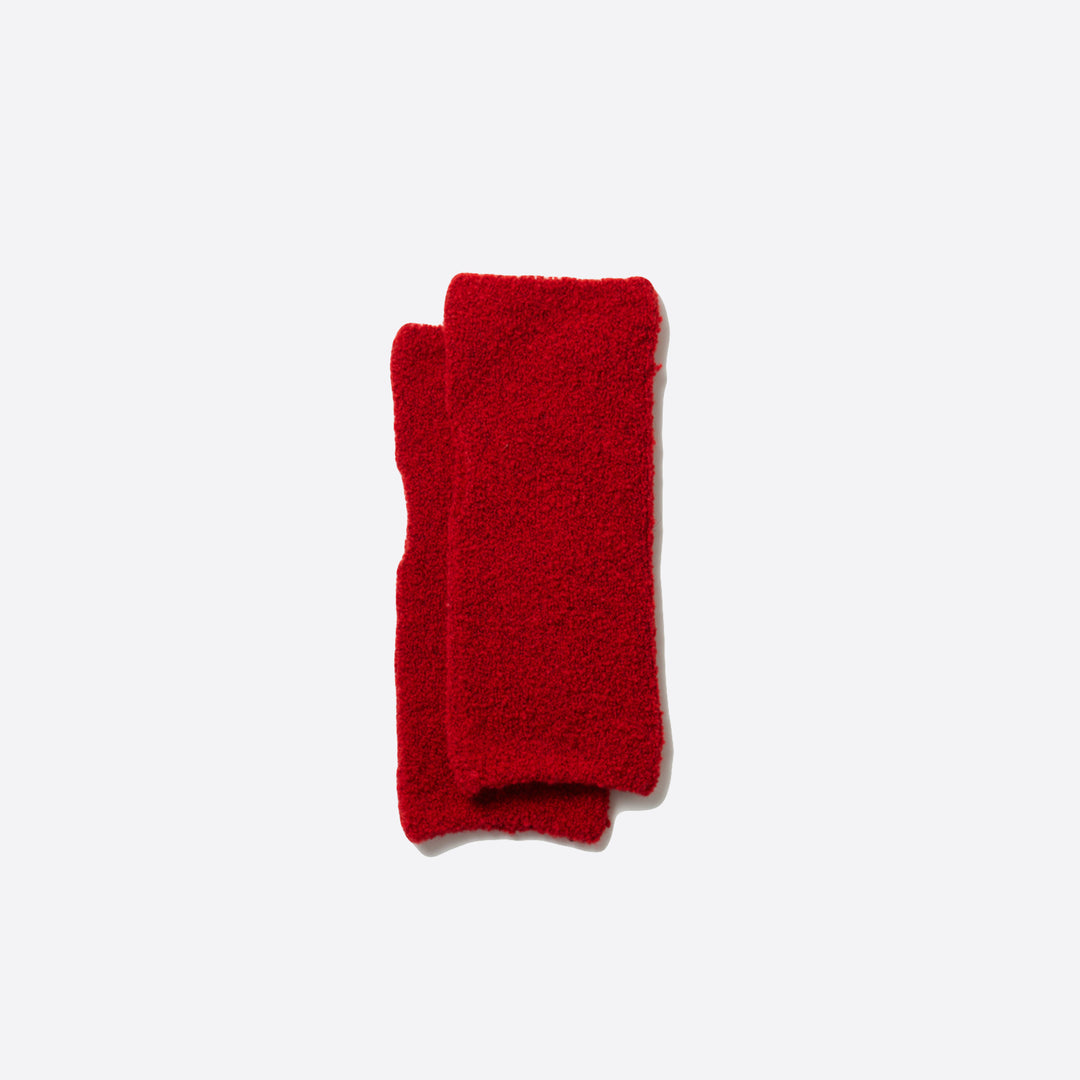 RoToTo Seamless Wool Fleece Hand Warmers in Red