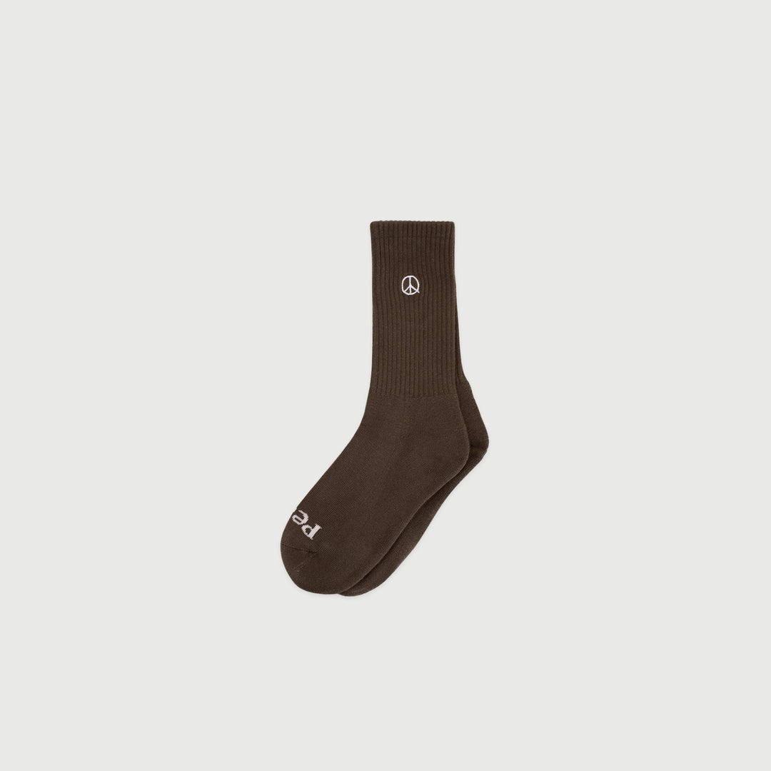 Museum of Peace & Quiet Icon Socks in Brown
