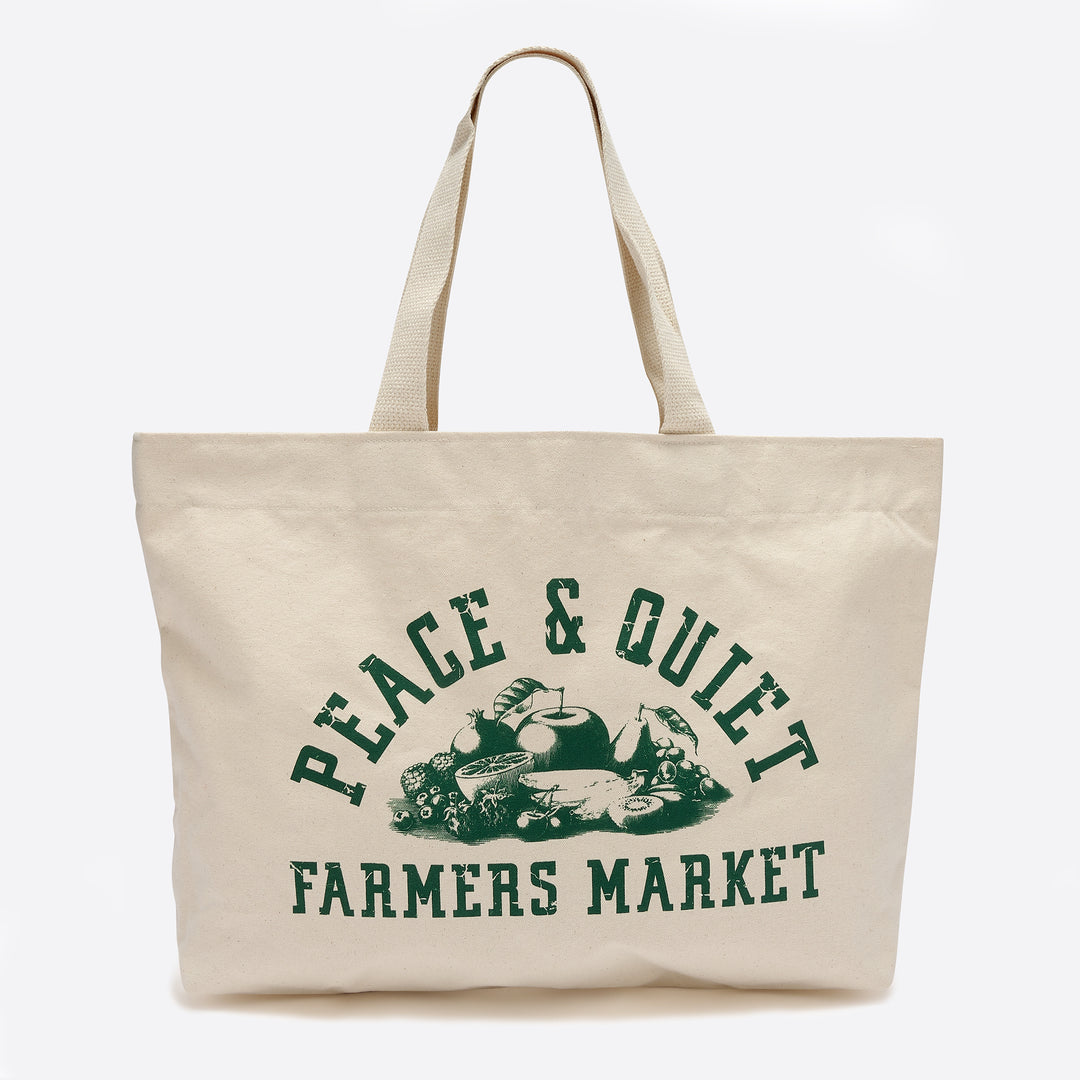 Museum of Peace and Quiet Farmers Market Tote Bag in Natural