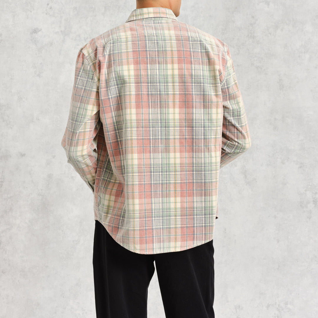 Wax London Shelly Long Sleeve Shirt in Pink/Sage