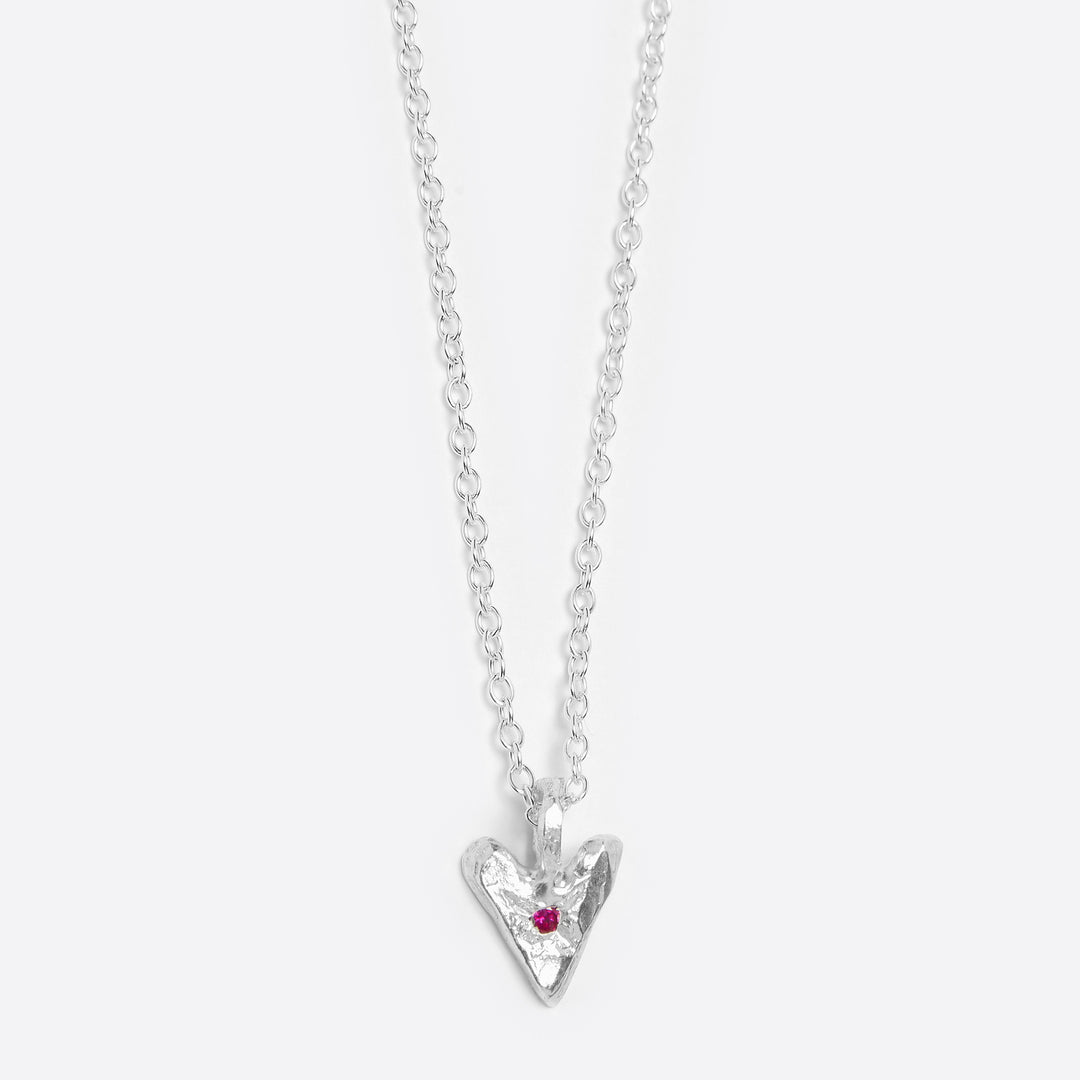 The Ouze Ruby Heart Chain