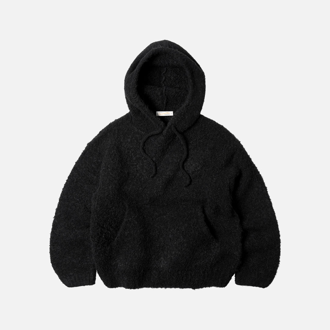 Frizmworks Wave Boucle Knit Hoody in Black