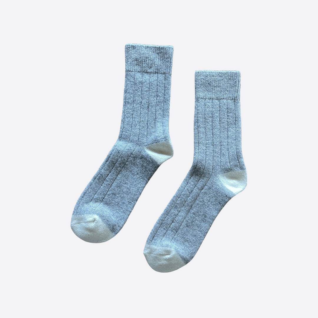 Le Bon Shoppe Classic Cashmere Socks in Grey Melange