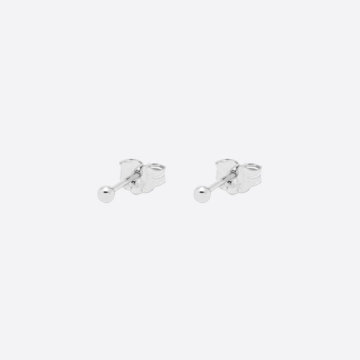 Nagle and Sisters Dewdrop Micro Studs in Silver
