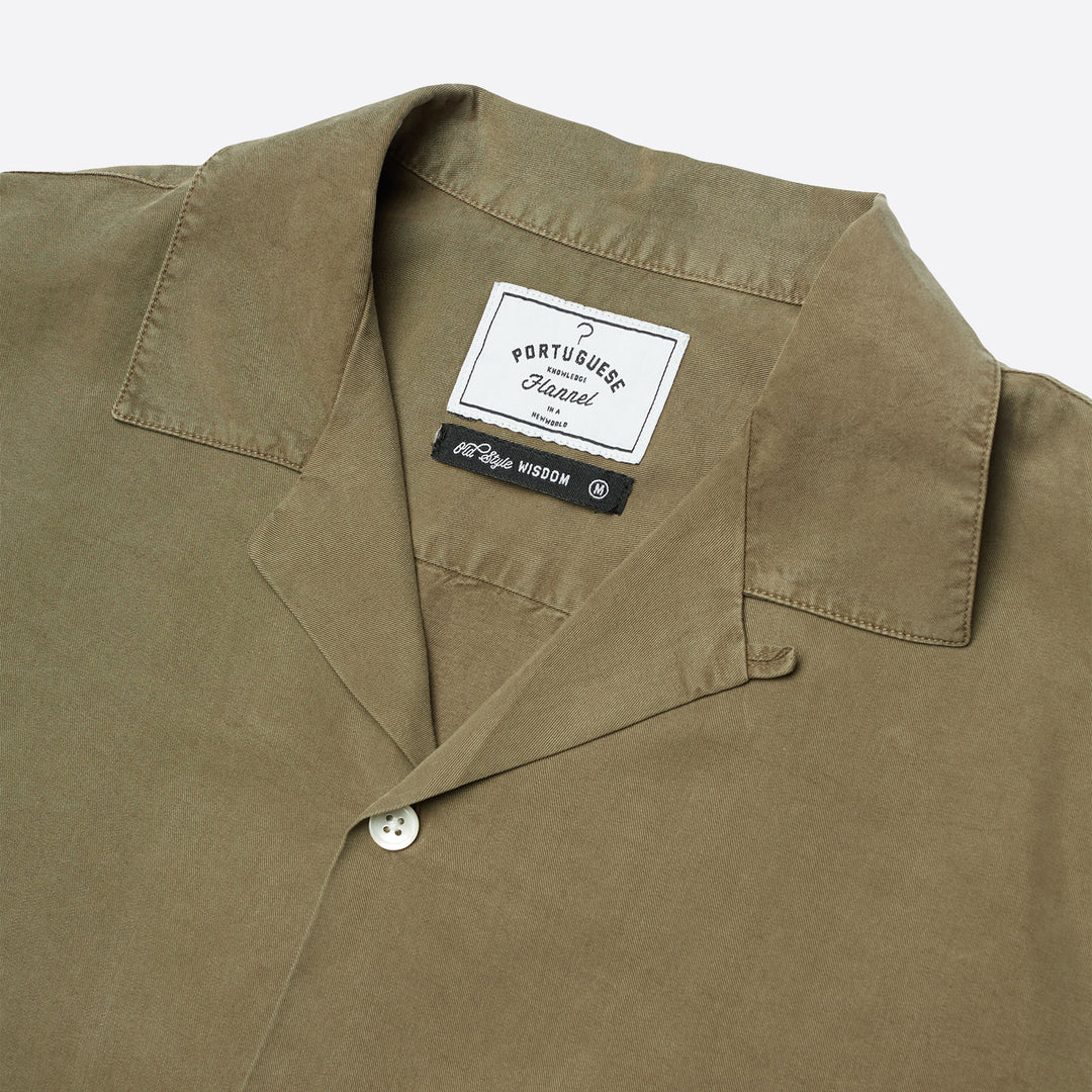 Portuguese Flannel Dogtown Shirt in Olive