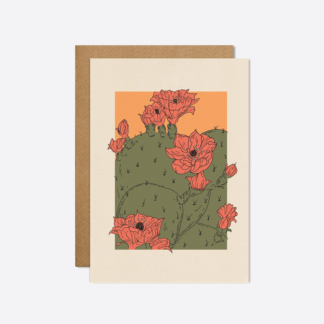 cai & jo 'Cactus Flower' Card