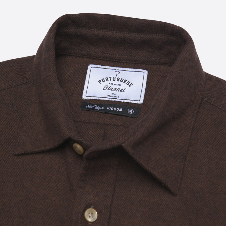 Portuguese Flannel Teca Shirt in Brown
