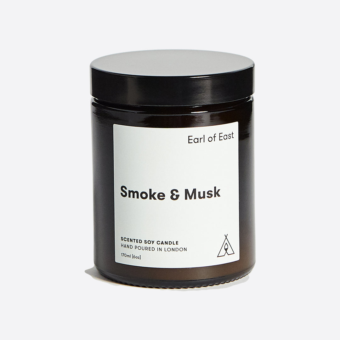 Earl of East Soy Wax Candle - Smoke & Musk - Medium