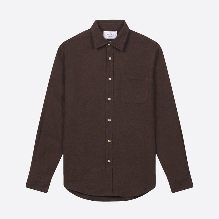 Portuguese Flannel Teca Shirt in Brown