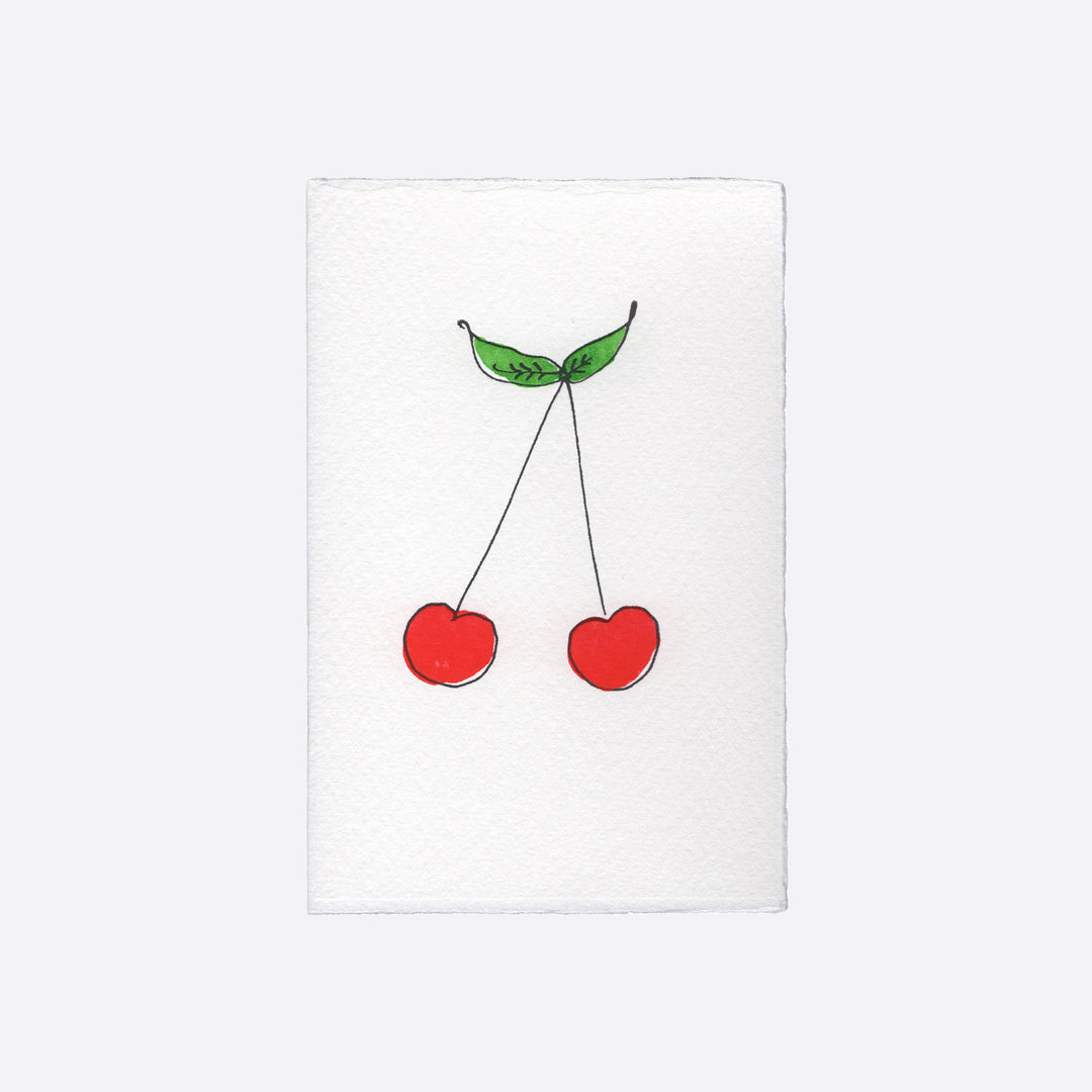 Scribble & Daub 'Cherries' Card