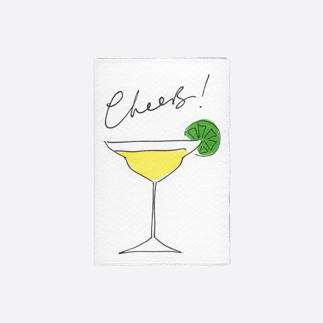 Scribble & Daub 'Cheers Margarita' Card
