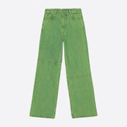 Ganni Magny Jeans in Lime Punch