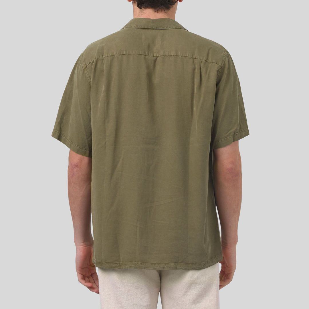 Portuguese Flannel Dogtown Shirt in Olive