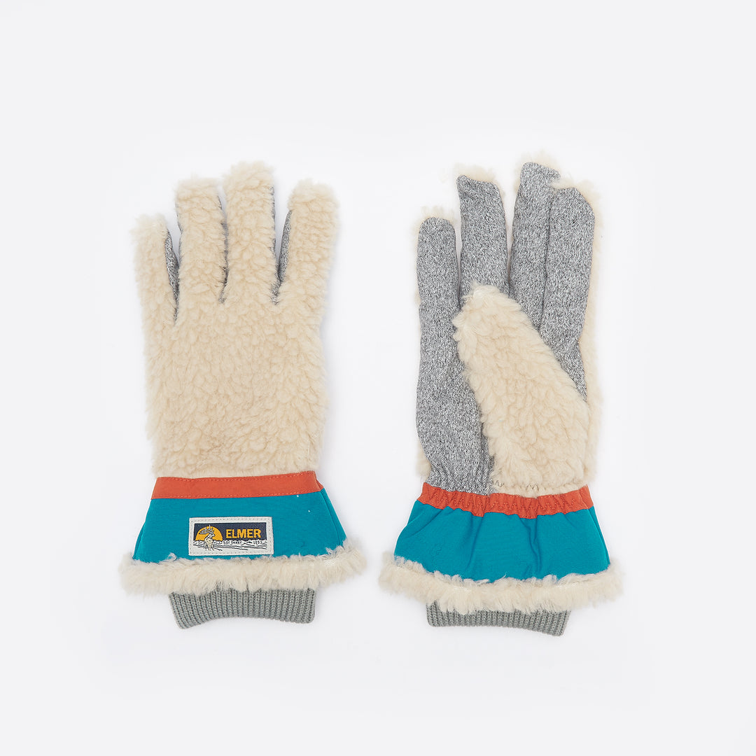 Elmer by Swany Wool Pile Finger Gloves in Beige