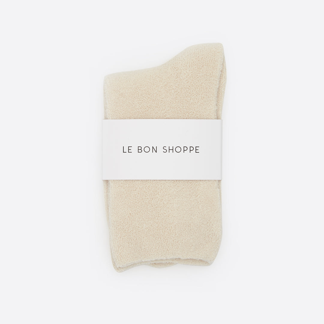 Le Bon Shoppe Cloud Socks in Ecru