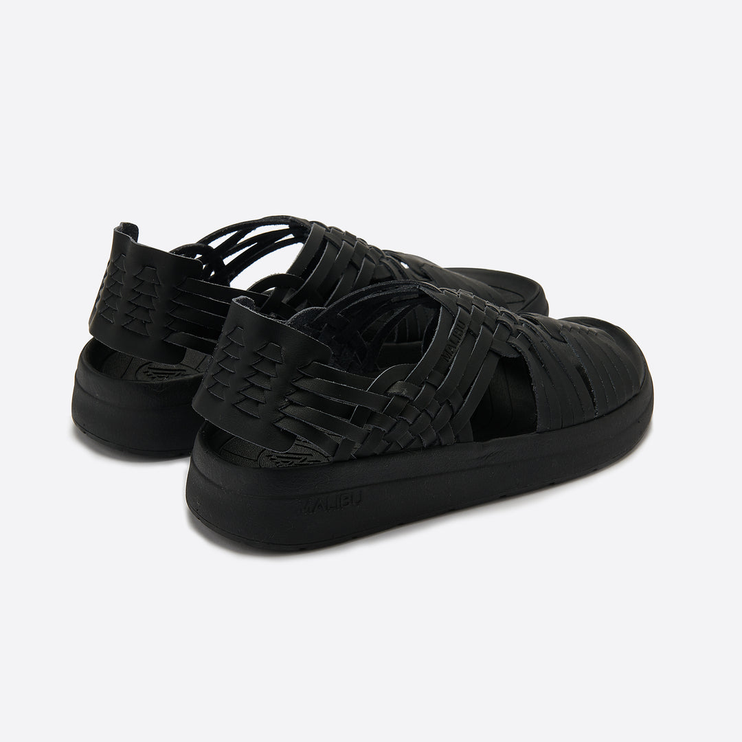 Malibu Sandals Canyon Classic in Black Vegan Leather