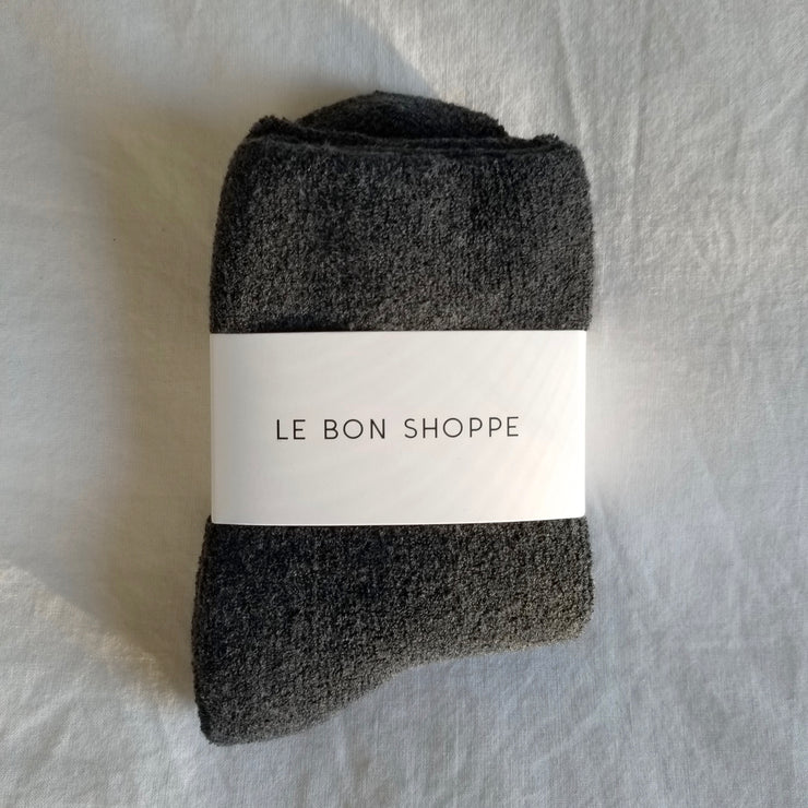 Le Bon Shoppe Cloud Socks in Charcoal