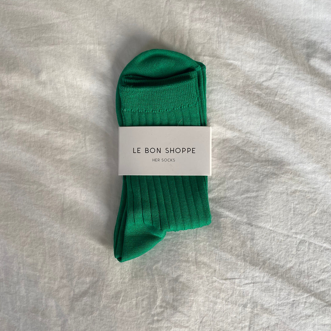 Le Bon Shoppe Her Socks in Kelly Green