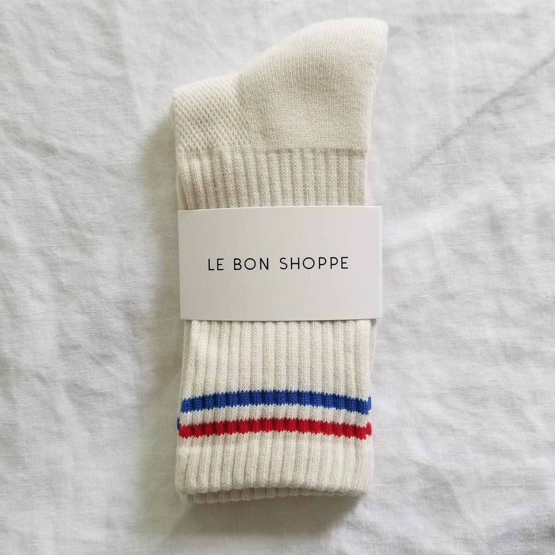 Le Bon Shoppe Boyfriend Socks in Milk